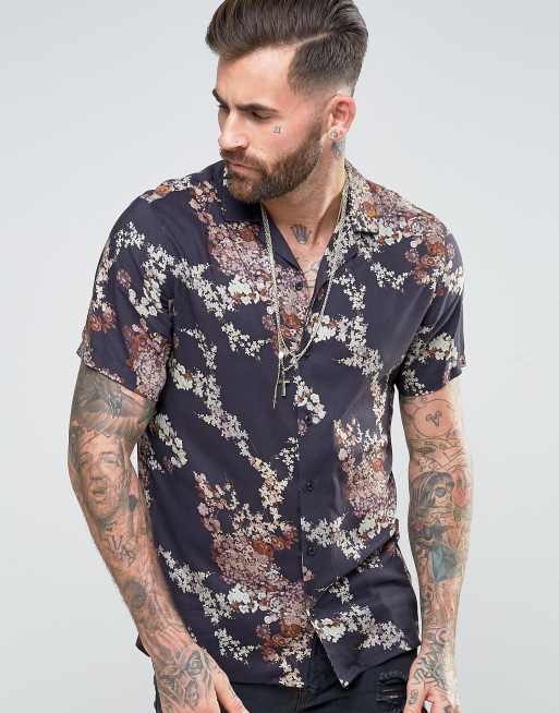 Japanese on sale flower shirt