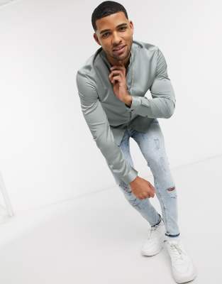 asos mandarin collar dress