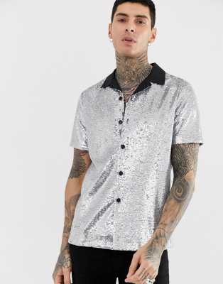 asos sequin shirt