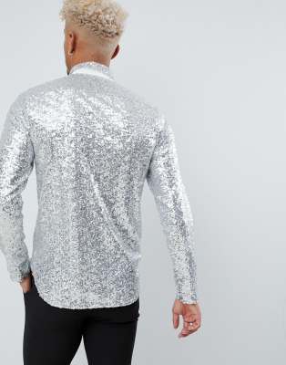 asos sequin shirt