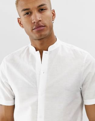 asos white linen shirt