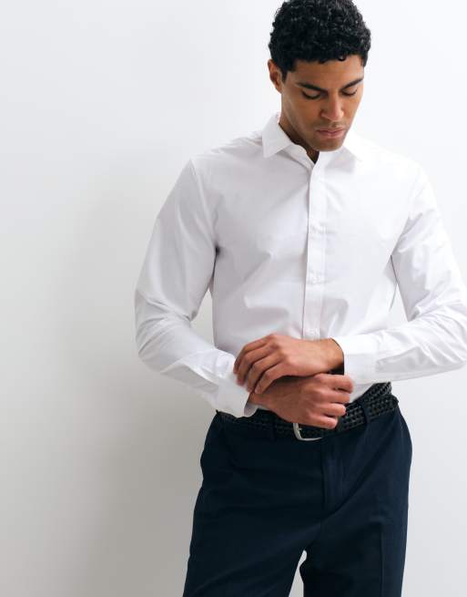 ASOS DESIGN regular fit smart shirt in white, 2 of 5