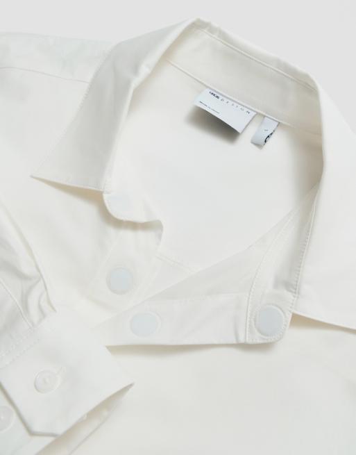 ASOS DESIGN regular fit smart shirt in white, 10 of 10