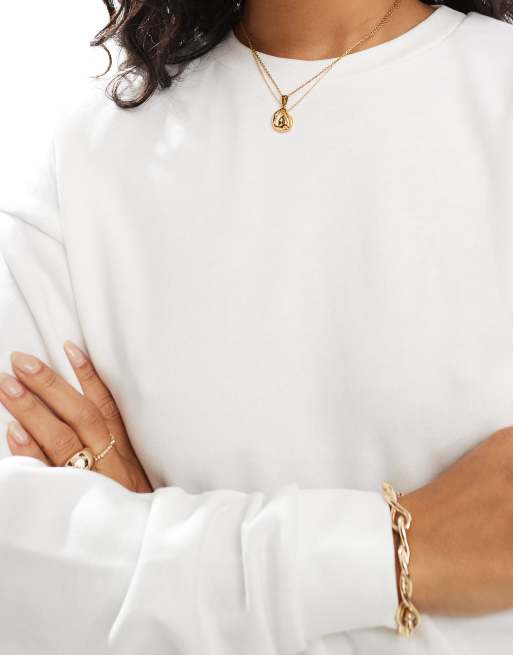 White sweatshirt asos hotsell