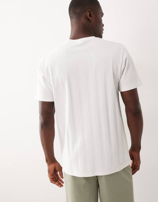 ASOS DESIGN regular fit T-shirt i hvid tekstur, 5 af 5