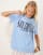 ASOS DESIGN - Regular Fit T-Shirt in Blau mit San-Diego-Grafik
