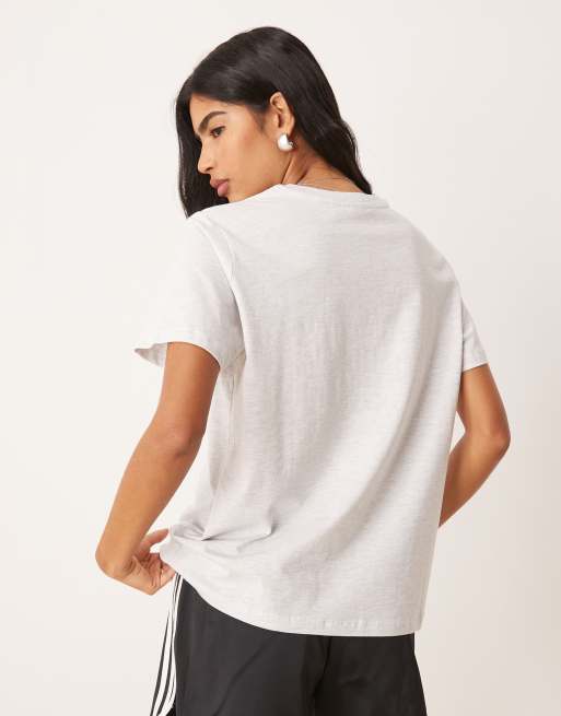 ASOS DESIGN regular fit T-shirt in ice heather