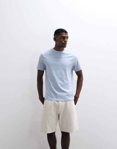 ASOS DESIGN - Regular-fit T-shirt in lichtblauw - view 1