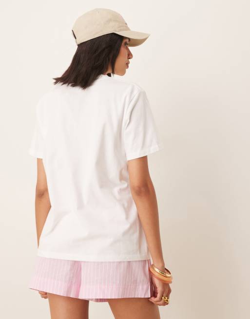 ASOS DESIGN - Regular-fit T-shirt met grafische limoenprint in wit, 3 van 4
