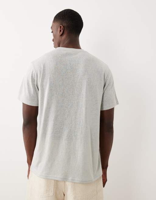 ASOS DESIGN - Regular-fit T-shirt met linnenlook in lichtgroen, 4 van 5