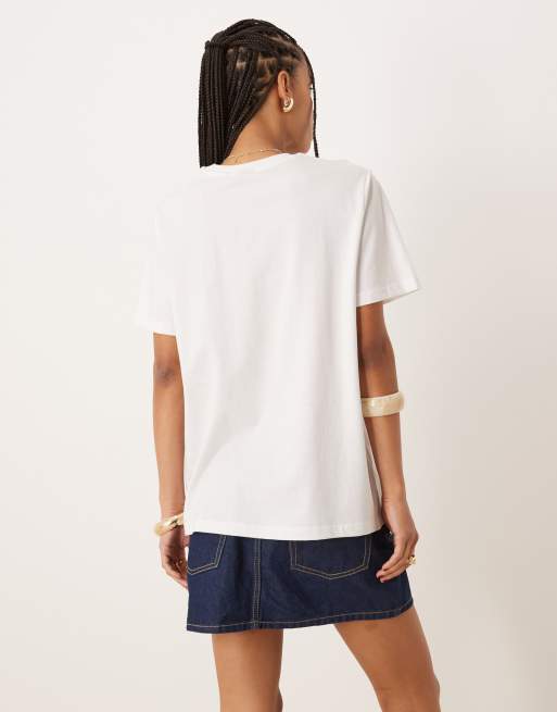 ASOS DESIGN - Regular-fit T-shirt met Venice Beach-fotoprint in wit, 4 van 4