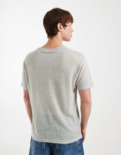 ASOS DESIGN - Regular-fit T-shirt van puur linnen in lichtgroen, 3 van 5