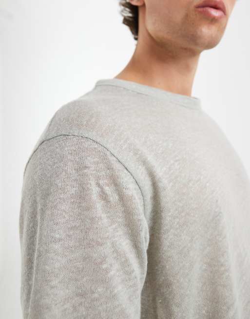 ASOS DESIGN - Regular-fit T-shirt van puur linnen in lichtgroen, 5 van 5