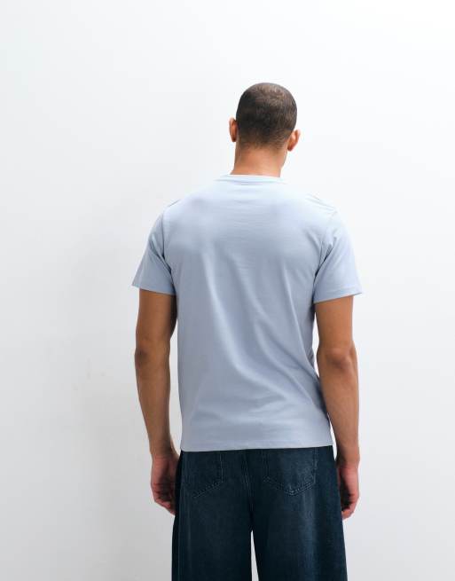 ASOS DESIGN - Regular-fit T-shirt van zware stof in blauw, 5 van 5