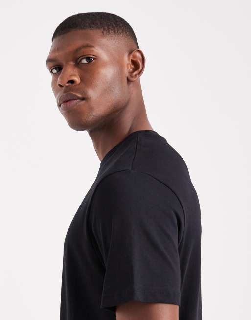 ASOS DESIGN - Regular-fit T-shirt van zware stof in zwart , 4 van 5
