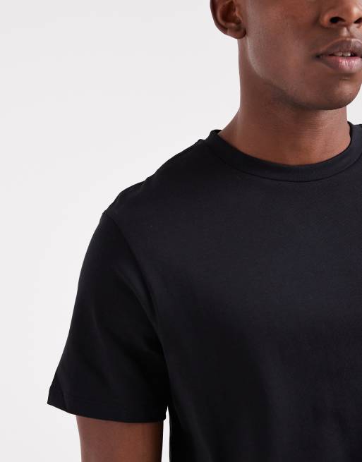 ASOS DESIGN - Regular-fit T-shirt van zware stof in zwart , 5 van 5