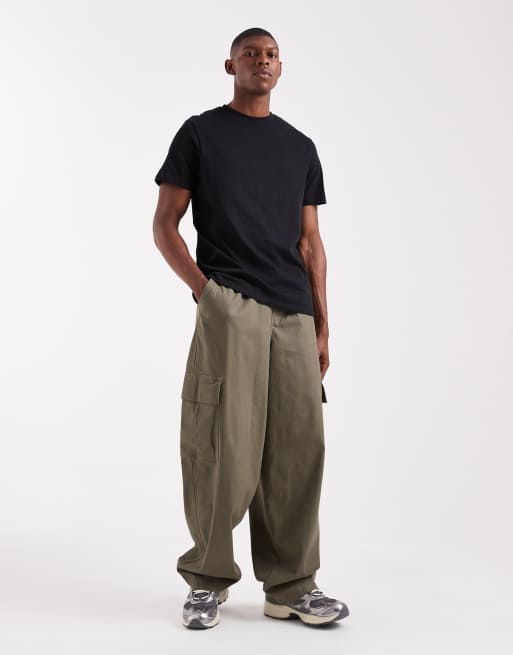 ASOS DESIGN - Regular-fit T-shirt van zware stof in zwart, 2 van 5