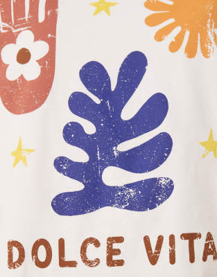 Asos Design Regular Fit T-shirt With Dolce Vita Graphic