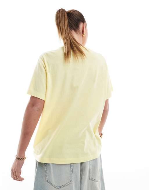 ASOS DESIGN regular fit t-shirt with Hawaii graphic in yellow, 4 of 4