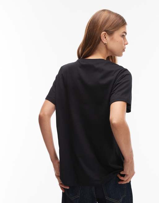 ASOS DESIGN regular fit t-shirt with LA magazine graphic in black, 4 of 4