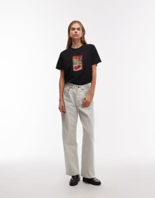 Asos Design Regular Fit T-shirt With Lucky Dice Matchbox Graphic In Black
