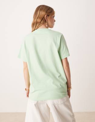 Asos Design Regular Fit T-shirt With Saison Du Marche Graphic In Green
