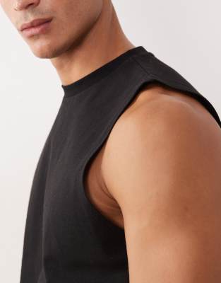 Asos Design Regular Fit Tank In Black