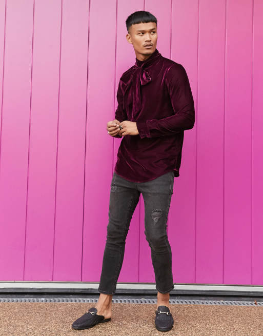 Regular Fit Velvet shirt