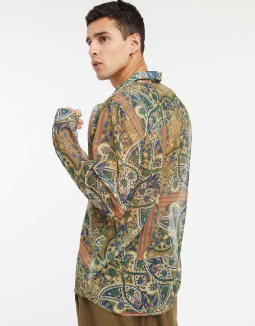Asos mens paisley shirt Clearance