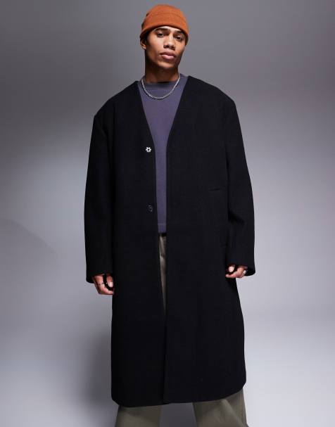 Asos mens wool coat hotsell