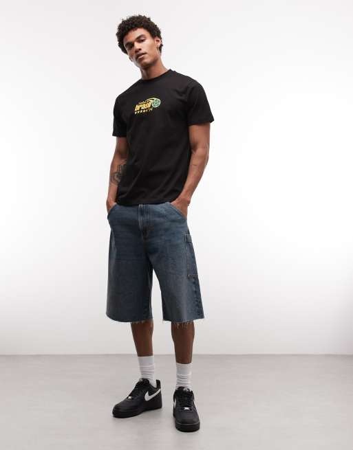 ASOS DESIGN – Regulär geschnittenes T-Shirt in Schwarz mit „Brasil“-Grafik, 3 von 5