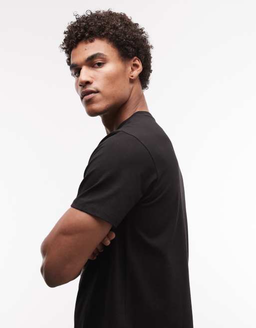 ASOS DESIGN – Regulär geschnittenes T-Shirt in Schwarz mit „Brasil“-Grafik, 4 von 5