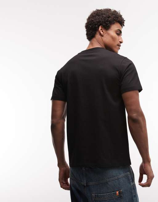ASOS DESIGN – Regulär geschnittenes T-Shirt in Schwarz mit „Brasil“-Grafik, 5 von 5