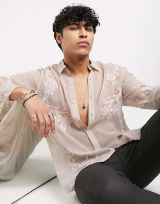 asos lace shirt