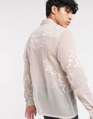 asos lace shirt