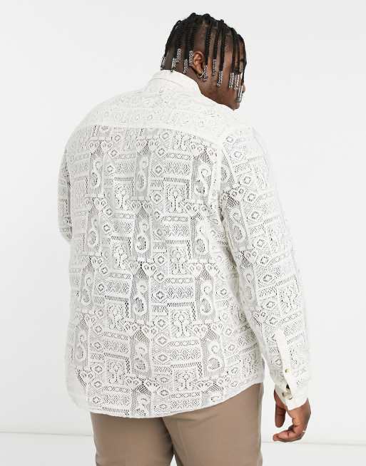 Off white lace clearance shirt