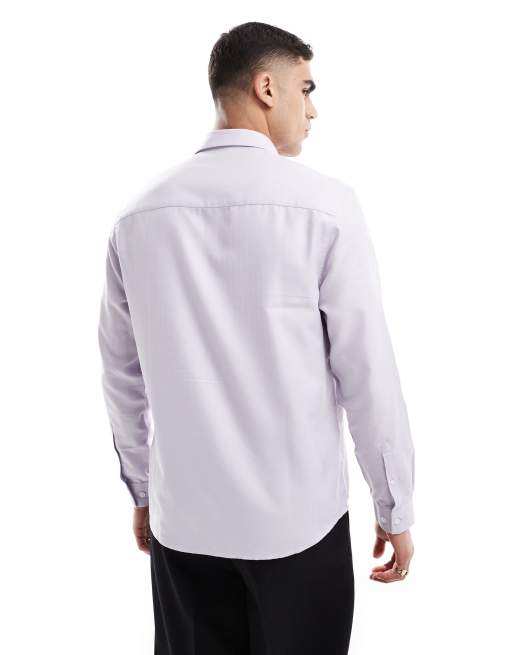 ASOS DESIGN regular shirt in pink, 2 of 4