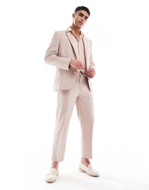 ASOS DESIGN regular suit jacket in dusty pink, 5 of 5