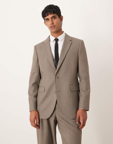 ASOS DESIGN regular suit jacket in green twill - view 1