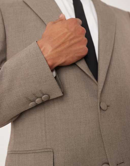 ASOS DESIGN regular suit jacket in green twill, 5 of 5