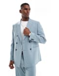 [ASOS DESIGN] ASOS DESIGN regular suit jacket in light blue Chest 40 Regular Light blue