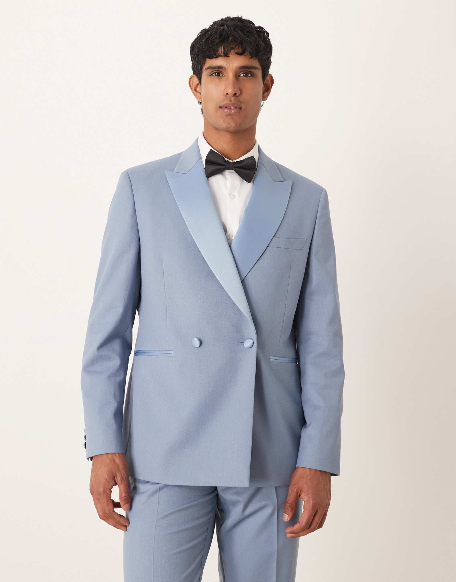 Пиджак-смокинг от ASOS DESIGN regular suit синего цвета