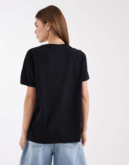 ASOS DESIGN regular t-shirt with leopard graphic in black, 3 of 4