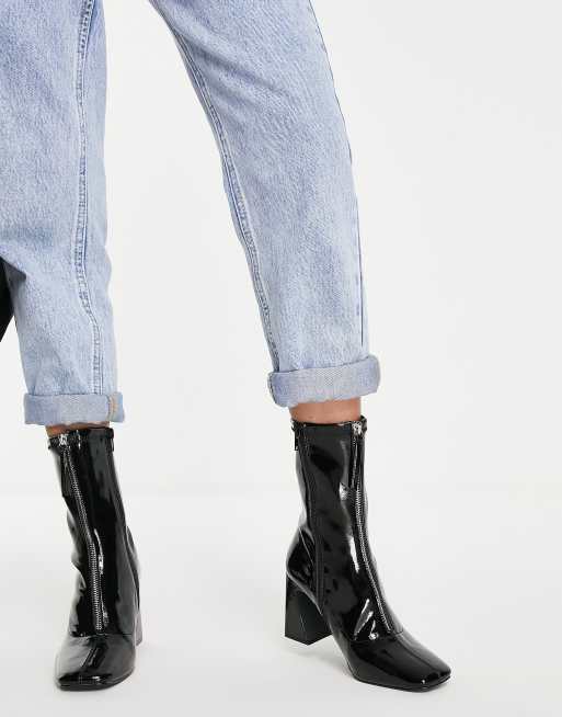 Asos black sock boots shop