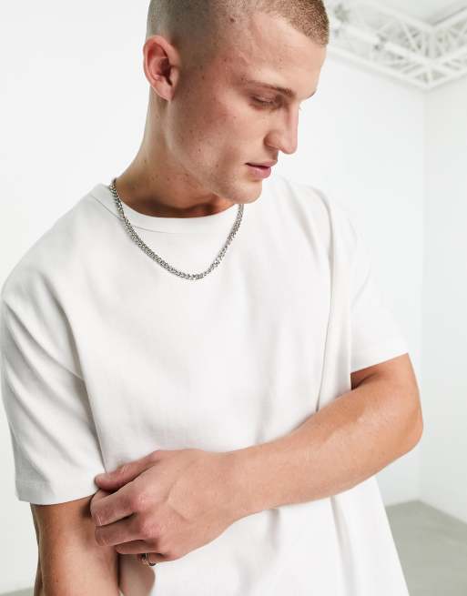 ASOS DESIGN relaxed 240gsm heavyweight T-shirt in white