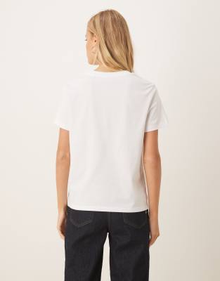 Asos Design Relaxed Baby Tee With Spoiled Slogan In White