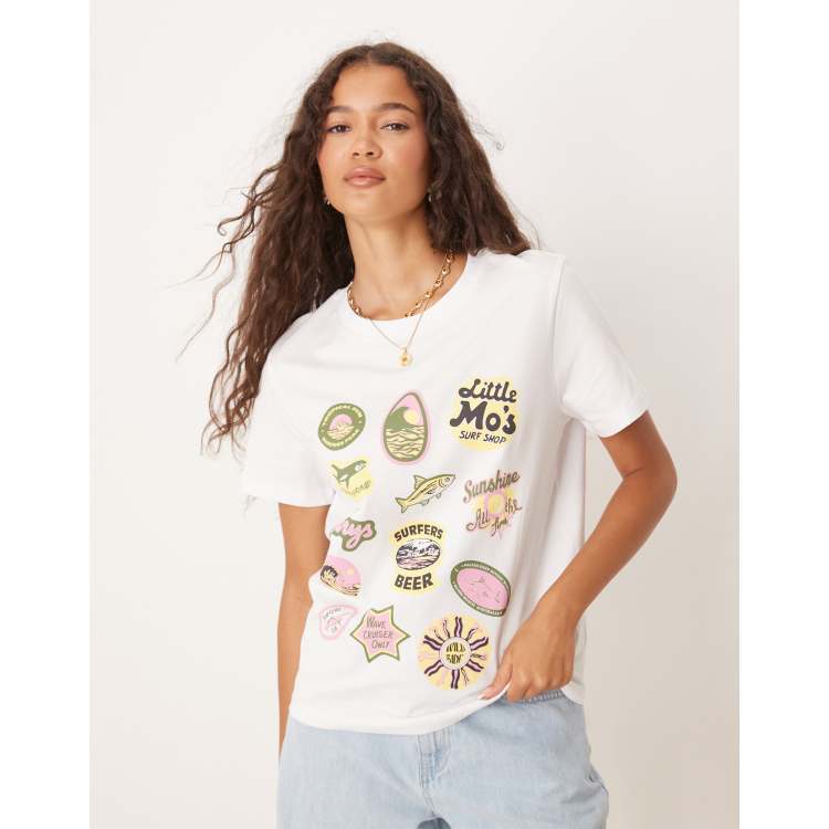 MOUSSY　BEP GRAPHIC BABY TEE 　WHITE BEP GRAPHIC BABY TEE WHITE – BlackEyePatch