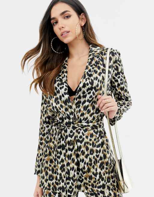 Leopard print hot sale short suit