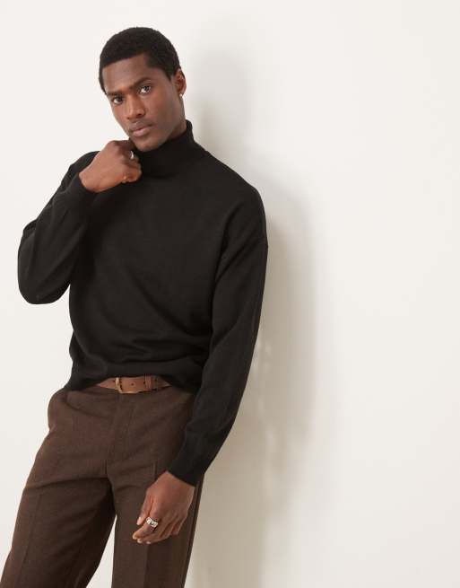 Black boxy jumper hotsell