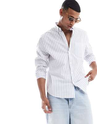 Men's Striped Shirts | Blue & White Striped Shirts | ASOS